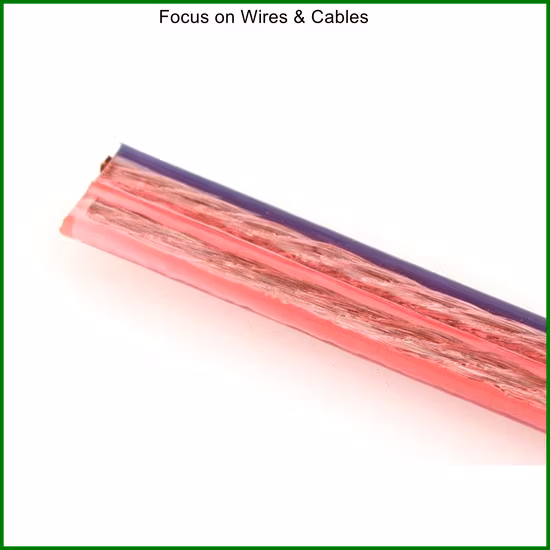 Transparent Car Audio Video Communication RCA PVC Speaker Wire